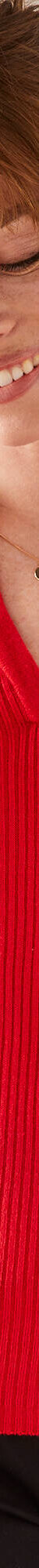 Pull col polo, maille côtelée (rouge) Pull col polo, maille côtelée (rouge)